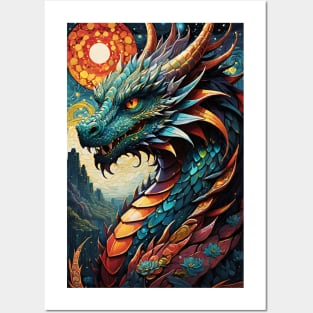 Psychedelic Dragon 4 Posters and Art